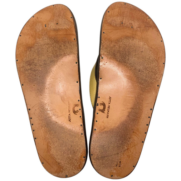 Jutta Neumann New York Gabi Sandals Mens 11 Tan Leather Thong Handmade Flip Flop main image 8